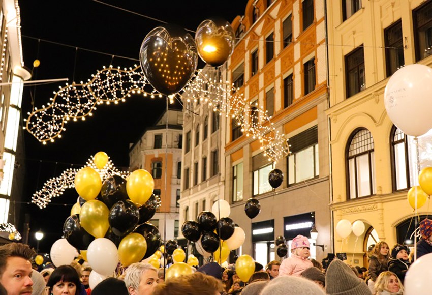 See the pictures from the Christmas opening in Promenaden