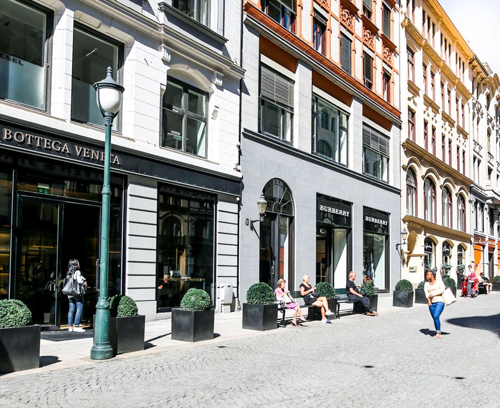 High-end shopping in Oslo