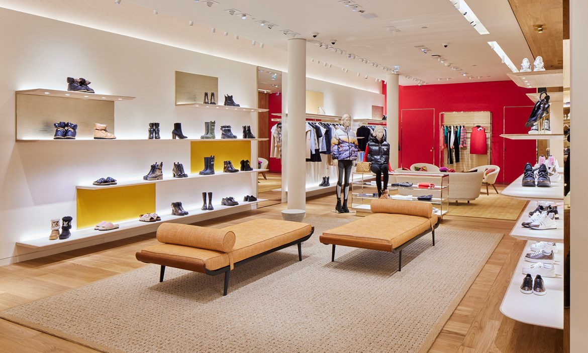 Louis Vuitton brand shop in Oslo, Norway Stock Photo